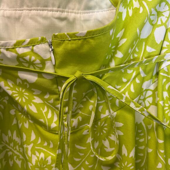 Jayne Copeland Green Floral Halter neck Vintage Dress Girls Size 8 - NWT - Picture 6 of 7